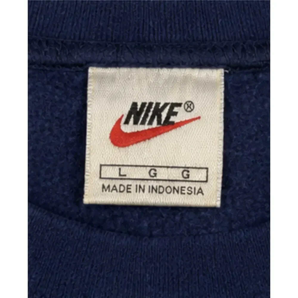 Vintage Nike Fleece Crewneck Sweatshirt Men’s Large Navy Blue Swoosh 90s
